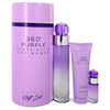 Perry Ellis 3.4 oz Eau De Parfum Spray + .25 oz Mini EDP Spray + 3 oz Shower Gel Perry Ellis 360 Purple Gift Set By Perry Ellis